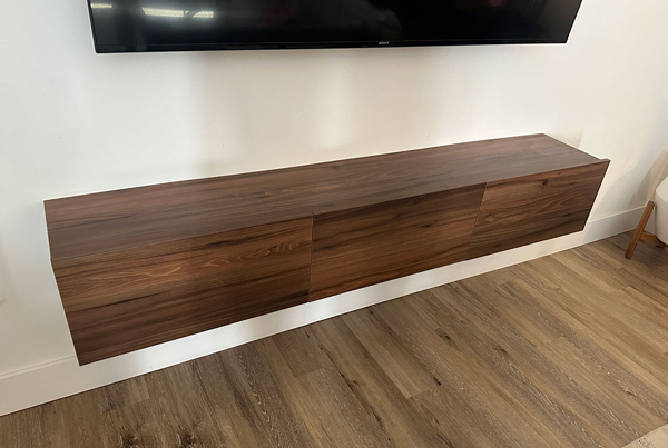 Floating TV Stand Assembly in Clermont FL
